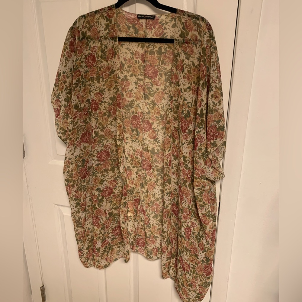 Brandy Melville floral shawl